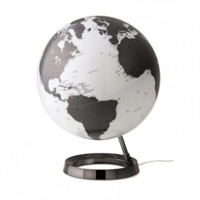 ΥΔΡΟΓΕΙΟΣ ATMOSPHERE 30cm ΜΕ ΦΩΣ METAL CHARCOAL