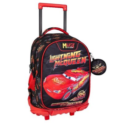 ΤΣΑΝΤΑ DISNEY CARS LIGHTNING MCQUEEN 3 ΘΗΚΕΣ 34 Χ 20 X 44 ΤΡΟΛΛΕΥ (565044)