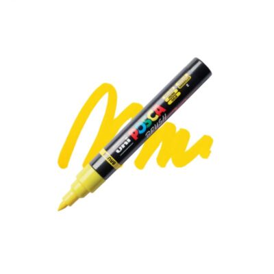 ΜΑΡΚΑΔΟΡΟΣ UNI BALL POSCA BRUSH PC- 5BR 1 - 4mm YELLOW