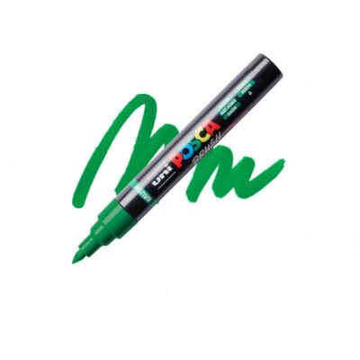 ΜΑΡΚΑΔΟΡΟΣ UNI BALL POSCA BRUSH PC- 5BR 1 - 4mm GREEN