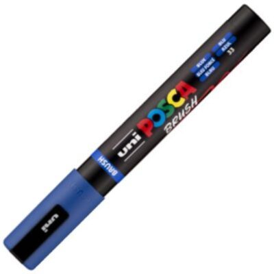 ΜΑΡΚΑΔΟΡΟΣ UNI BALL POSCA BRUSH PC- 5BR 1 - 4mm BLUE