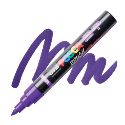 ΜΑΡΚΑΔΟΡΟΣ UNI BALL POSCA BRUSH PC- 5BR 1 - 4mm VIOLET