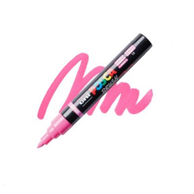 ΜΑΡΚΑΔΟΡΟΣ UNI BALL POSCA BRUSH PC- 5BR 1 - 4mm PINK