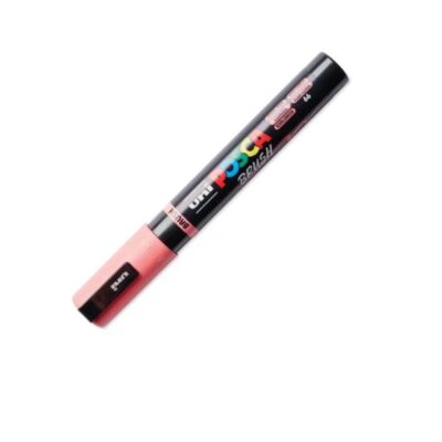 ΜΑΡΚΑΔΟΡΟΣ UNI BALL POSCA BRUSH PC- 5BR 1 - 4mm CORAL PINK