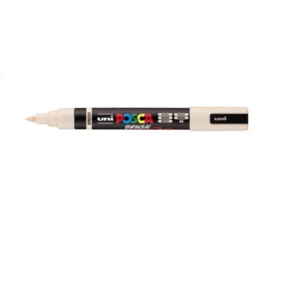 ΜΑΡΚΑΔΟΡΟΣ UNI BALL POSCA BRUSH PC- 5BR 1 - 4mm BEIGE