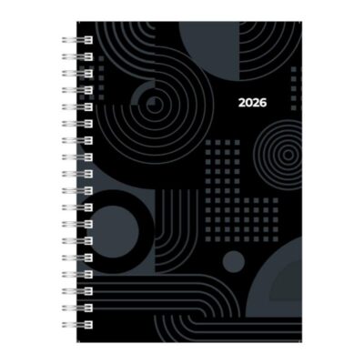 ΗΜΕΡΟΛΟΓΙΟ SPIRAL 210 ΗΜΕΡΗΣΙΟ 16.6X23.8 ΜΑΥΡΟ (20.00212) - 2026