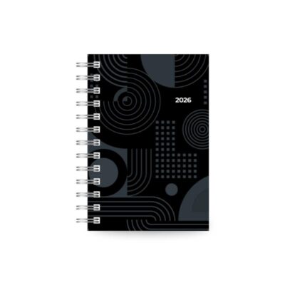 ΗΜΕΡΟΛΟΓΙΟ SPIRAL 210 ΗΜΕΡΗΣΙΟ 11.4X16.4 ΜΑΥΡΟ (20.00214) - 2026