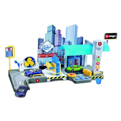 BBURAGO 1:43 STREETFIRE - CAR WASH PLAYSET (WITH 1 CAR)