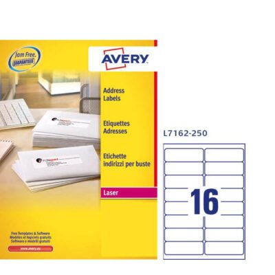 ΕΤΙΚΕΤΕΣ AVERY ΛΕΥΚΕΣ LASER ΔΙΕΥΘΥΝΣΕΩΝ 99.1X34 16 ΦΥΛΛΟ ΠΑΚΕΤΟ 250 ΦΥΛΛΩΝ