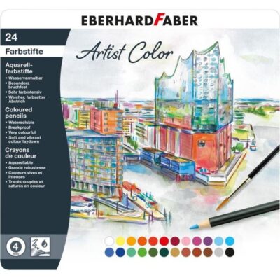 ΞΥΛΟΜΠΟΓΙΕΣ EBERHARD ΑΚΟΥΑΡΕΛΑΣ ARTIST 4ΜΜ ΣΕΤ 24 ΧΡΩΜΑΤΩΝ ΣΕ ΜΕΤΑΛΛΙΚΗ ΚΑΣΕΤΙΝΑ