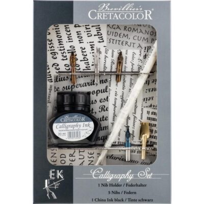 ΣΕΤ ΚΑΛΛΙΓΡΑΦΙΑΣ CRETACOLOR 7 ΤΕΜΑΧΙΩΝ (1 ΚΟΝΔΥΛΟΦΟΡΟΣ + 5 ΜΥΤΕΣ + 1 ΜΠΟ