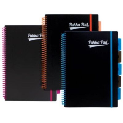 ΤΕΤΡΑΔΙΟ PUKKA ΣΠΙΡΑΛ PP A4 NEON 5Θ. ΜΕ ΛΑΣΤΙΧΟ 200ΣΕΛ. 80 GSM