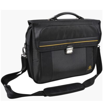 ΤΣΑΝΤΑ *2 ΘΕΣΕΩΝ ΜΕ ΦΕΡΜΟΥΑΡ ΓΙΑ LAPTOP 15.6, (ΜΕΓ. 43X37X10CM) ΧΡΩΜΑ ΜΑΥΡΟ EXAC