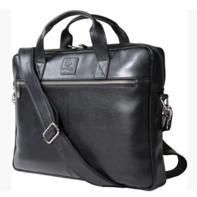 ΤΣΑΝΤΑ ΔΕΡΜΑΤΙΝΗ (EXTRA ΑΝΘΕΚΤΙΚΗ) 2 ΘΕΣΕΩΝ ΜΕ ΦΕΡΜΟΥΑΡ ΓΙΑ LAPTOP 15.6, (ΜΕΓ. 3