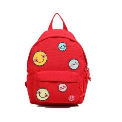 ΤΣΑΝΤΑ ΠΛΑΤΗΣ TODDLER SMILES IN RED 2 ΘΕΣΕΩΝ (10L) 35,5 Χ 23 Χ 15CM LYCS