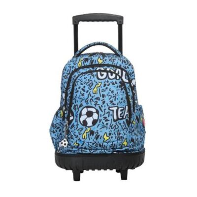 ΤΣΑΝΤΑ ΠΛΑΤΗΣ ΤΡΟΛΕΥ KIDS SUPER BALL 4 ΘΕΣΕΩΝ (29L), 44 Χ 35 LYCS
