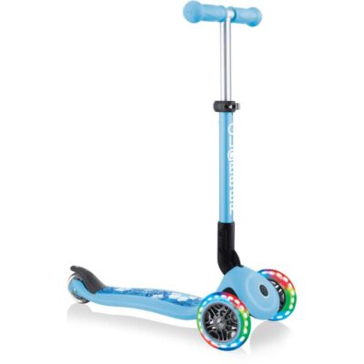 ΠΑΤΙΝΙ GLOBBER FOLDABLE FANTASY LIGHTS FLOWERS PASTEL BLUE (433-200)