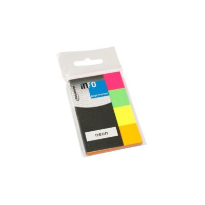 ΣΕΛΙΔΟΔΕΙΚΤΕΣ INFO NEON 4 ΧΡΩΜΑΤΩΝ 20mmx50mm 50 φυλ.