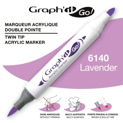 ΜΑΡΚΑΔΟΡΟΙ ΑΚΡΥΛΙΚΟΙ ΔΙΠΛΗ ΜΥΤΗ LAVENDER GRAPH IT GO OZ