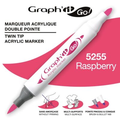 ΜΑΡΚΑΔΟΡΟΙ ΑΚΡΥΛΙΚΟΙ ΔΙΠΛΗ ΜΥΤΗ RASPBERRY GRAPH IT GO OZ