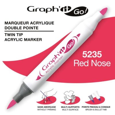 ΜΑΡΚΑΔΟΡΟΙ ΑΚΡΥΛΙΚΟΙ ΔΙΠΛΗ ΜΥΤΗ RED NOSE GRAPH IT GO OZ