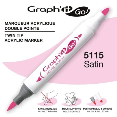 ΜΑΡΚΑΔΟΡΟΙ ΑΚΡΥΛΙΚΟΙ ΔΙΠΛΗ ΜΥΤΗ SATIN GRAPH IT GO OZ