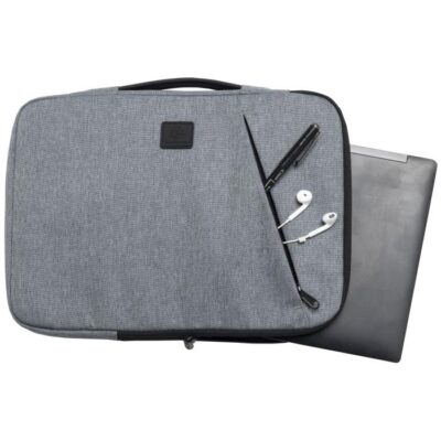 ΘΗΚΗ 2 ΘΕΣΕΩΝ ΜΕ ΦΕΡΜΟΥΑΡ ΓΙΑ LAPTOP 13-14'' (ΜΕΓ. 37X28X2.5 CM), ΣΧΕΔΙΟ GREY *E