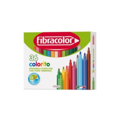 ΜΑΡΚΑΔΟΡΟΙ FIBRACOLOR ΨΙΛΗΣ ΓΡΑΦΗΣ 2.9mm (36τμχ) (539SW36S)