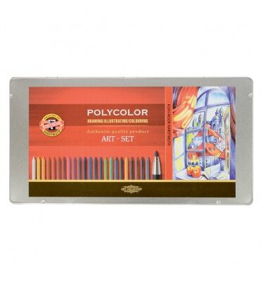 ΜΥΤΕΣ ΜΗΧΑΝΙΚΟΥ ΜΟΛΥΒΙΟΥ 3,8 MM ΧΡΩΜΑΤΙΣΤΕΣ POLYCOLOR 90MM ΣΕΤ 32 ΧΡΩΜ. ΜΕ ΜΗΧ.