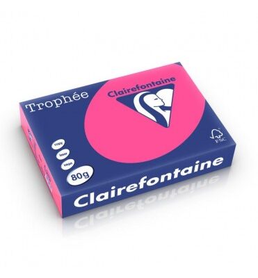 ΧΑΡΤΙ Α4 80G *ΧΡΩΜΑ ΡΟΖ ΕΝΤΟΝΟ ΠΑΚΕΤΟ 500 ΦΥΛΛΩΝ CLAIREFONTAINE
