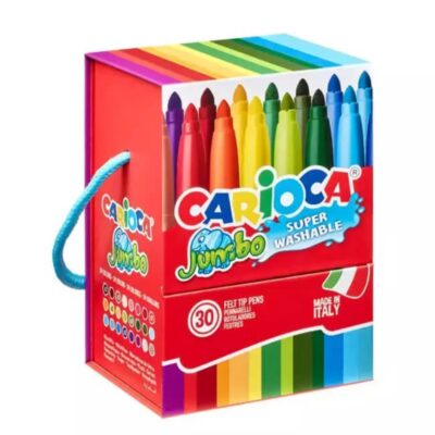 ΜΑΡΚΑΔΟΡΟΙ CARIOCA JUMBO ΧΑΡΤΙΝΟ KOYTI 30 τεμ.