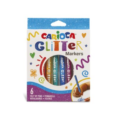 ΜΑΡΚΑΔΟΡΟΙ CARIOCA ΣΕΤ GLITTER 6 χρωμ.