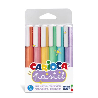 ΜΑΡΚΑΔΟΡΟΙ CARIOCA ΥΠΟΓΡΑΜΜΙΣΗΣ PASTEL ΣΕΤ 6τεμ.