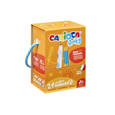 ΜΑΡΚΑΔΟΡΟΙ CARIOCA  BABY JUMBO 2+  ΧΑΡΤΙΝΟ KOYTI 24 τεμ.