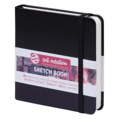 TALENS SKETCHBOOK ART CREATION 12x12 140gr ΜΑΥΡΟ